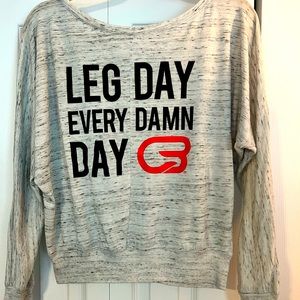 CycleBar sweater, size M.
